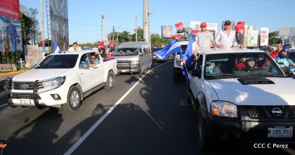¡Caminamos para honrar a nuestra Nicaragua Libre!