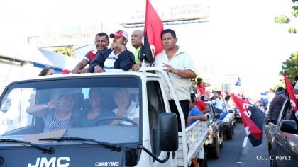 ¡Caminamos para honrar a nuestra Nicaragua Libre!