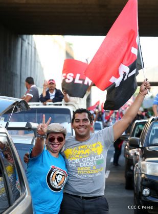 ¡Caminamos para honrar a nuestra Nicaragua Libre!