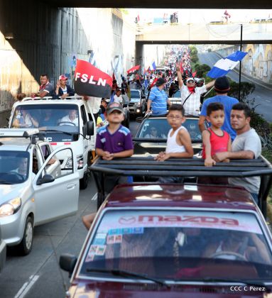 ¡Caminamos para honrar a nuestra Nicaragua Libre!