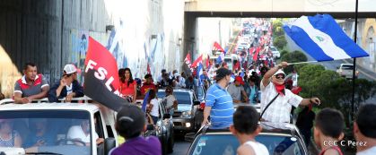 ¡Caminamos para honrar a nuestra Nicaragua Libre!