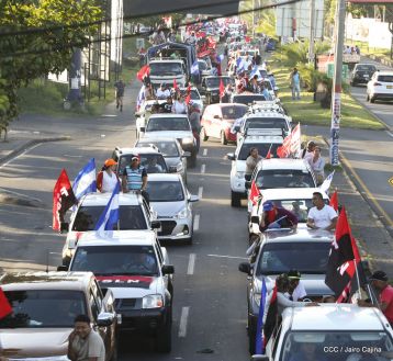 ¡Caminamos para honrar a nuestra Nicaragua Libre!