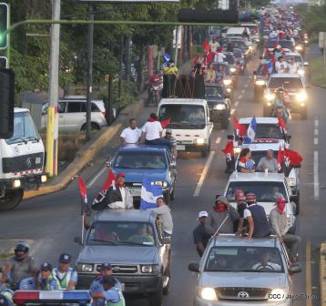 ¡Caminamos para honrar a nuestra Nicaragua Libre!