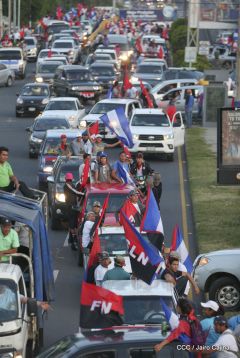 ¡Caminamos para honrar a nuestra Nicaragua Libre!