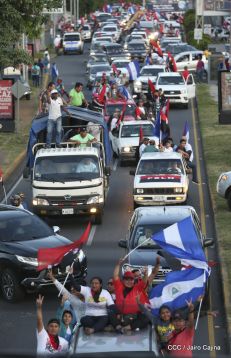 ¡Caminamos para honrar a nuestra Nicaragua Libre!