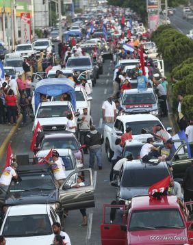 ¡Caminamos para honrar a nuestra Nicaragua Libre!