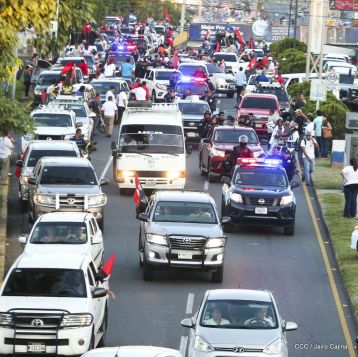 ¡Caminamos para honrar a nuestra Nicaragua Libre!