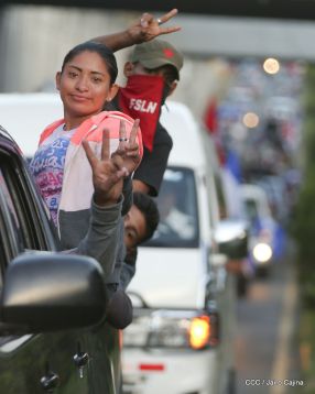 ¡Caminamos para honrar a nuestra Nicaragua Libre!