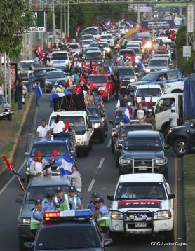 ¡Caminamos para honrar a nuestra Nicaragua Libre!