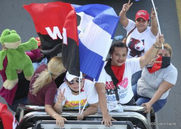 ¡Caminamos para honrar a nuestra Nicaragua Libre!