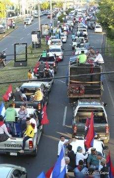 ¡Caminamos para honrar a nuestra Nicaragua Libre!
