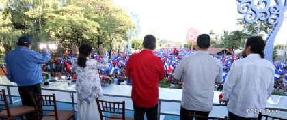 Nicaragüenses conmemoran el 162 aniversario de la Batalla de San Jacinto