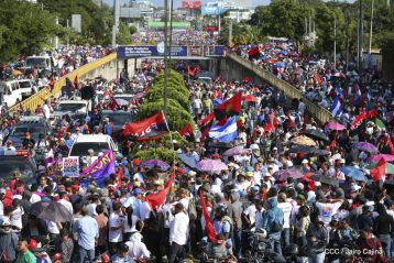 Nicaragüenses ratifican compromiso por la paz, la justicia y el resurgir de la Nación