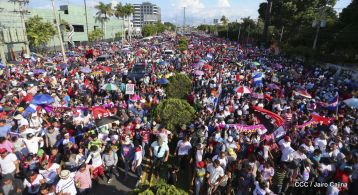 Nicaragüenses ratifican compromiso por la paz, la justicia y el resurgir de la Nación