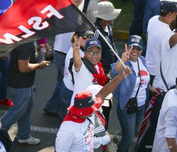 Nicaragüenses ratifican compromiso por la paz, la justicia y el resurgir de la Nación