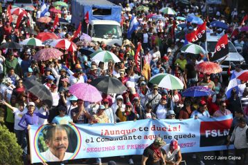 Nicaragüenses ratifican compromiso por la paz, la justicia y el resurgir de la Nación