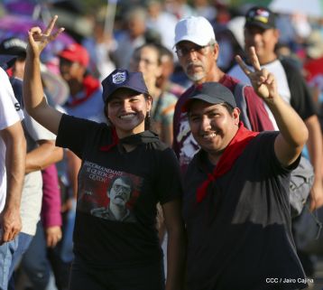 Nicaragüenses ratifican compromiso por la paz, la justicia y el resurgir de la Nación