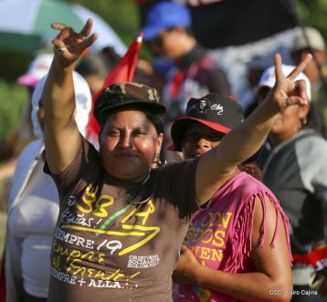 Nicaragüenses ratifican compromiso por la paz, la justicia y el resurgir de la Nación