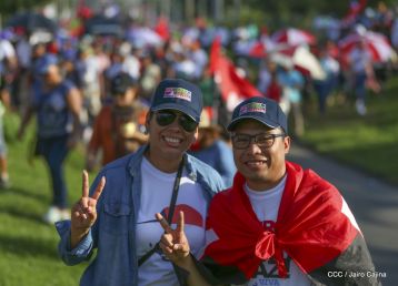 Nicaragüenses ratifican compromiso por la paz, la justicia y el resurgir de la Nación