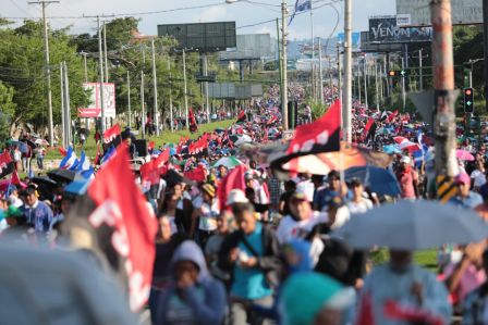 Nicaragüenses ratifican compromiso por la paz, la justicia y el resurgir de la Nación