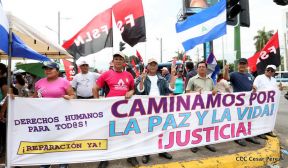 Capitalinos se movilizan por la Justicia, Paz y Vida