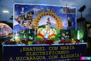 Altares móviles recorren Managua