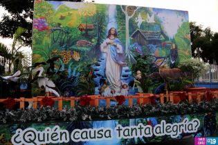 Altares móviles recorren Managua