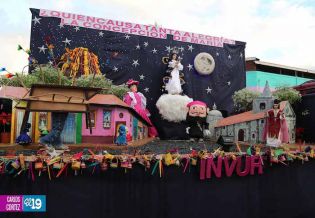 Altares móviles recorren Managua