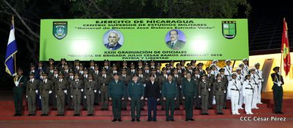 XXIII Graduación del Centro Superior de Estudios Militares “General José Dolores Estrada” del Ejército de Nicaragua