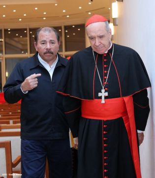 Presidente Daniel y Compañera Rosario se reúnen con Enviado Especial del Papa, Cardenal Nicolás de Jesús López