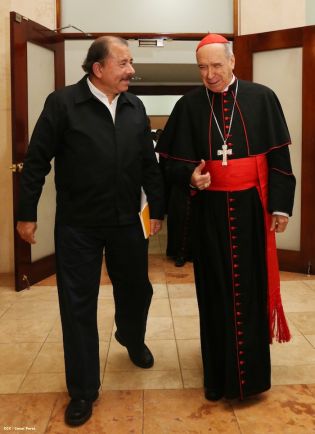 Presidente Daniel y Compañera Rosario se reúnen con Enviado Especial del Papa, Cardenal Nicolás de Jesús López