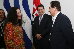Presidente Daniel recibe a presidente electo de Honduras, Juan Orlando Hernández