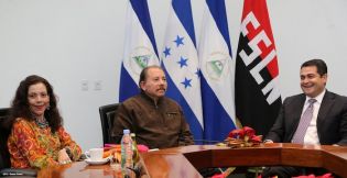 Presidente Daniel recibe a presidente electo de Honduras, Juan Orlando Hernández