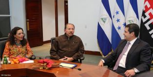 Presidente Daniel recibe a presidente electo de Honduras, Juan Orlando Hernández