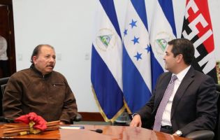 Presidente Daniel recibe a presidente electo de Honduras, Juan Orlando Hernández