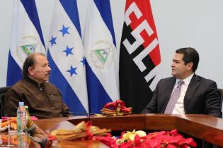 Presidente Daniel recibe a presidente electo de Honduras, Juan Orlando Hernández