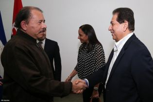 Presidente Daniel recibe a presidente electo de Honduras, Juan Orlando Hernández