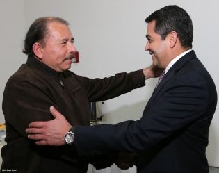 Presidente Daniel recibe a presidente electo de Honduras, Juan Orlando Hernández