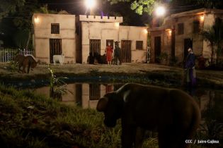 Compañera Rosario supervisa avances en instalación del Belén en Parque Luis Alfonso Velásquez