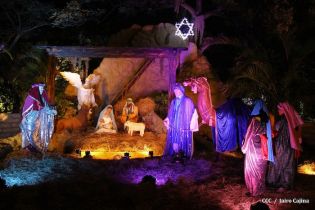 Compañera Rosario supervisa avances en instalación del Belén en Parque Luis Alfonso Velásquez