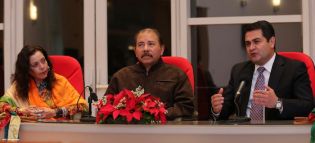 Presidente Daniel recibe a presidente electo de Honduras, Juan Orlando Hernández