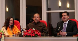 Presidente Daniel recibe a presidente electo de Honduras, Juan Orlando Hernández