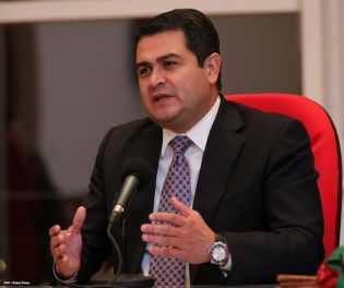 Presidente Daniel recibe a presidente electo de Honduras, Juan Orlando Hernández