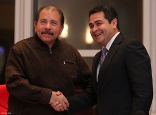 Presidente Daniel recibe a presidente electo de Honduras, Juan Orlando Hernández