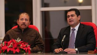 Presidente Daniel recibe a presidente electo de Honduras, Juan Orlando Hernández