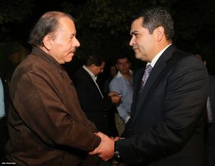 Presidente Daniel recibe a presidente electo de Honduras, Juan Orlando Hernández
