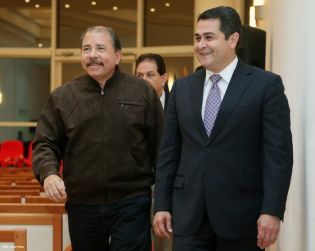 Presidente Daniel recibe a presidente electo de Honduras, Juan Orlando Hernández