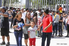 Así se vivió el estadio virtual en el Polideportivo Alexis Argüello