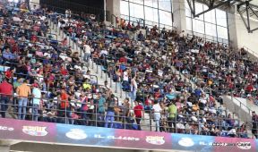 Así se vivió el estadio virtual en el Polideportivo Alexis Argüello