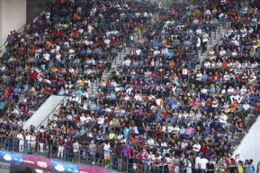 Así se vivió el estadio virtual en el Polideportivo Alexis Argüello